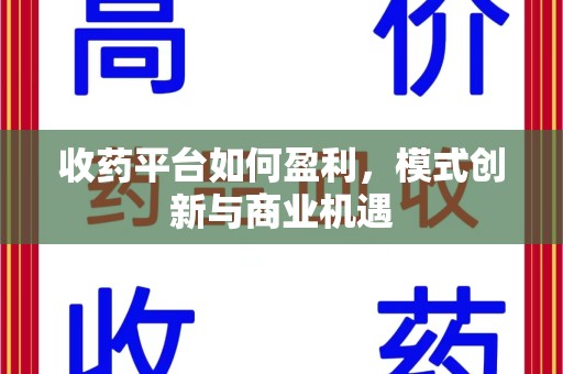 扬州收药平台如何盈利，模式创新与商业机遇